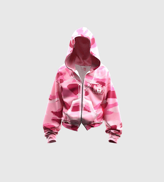 Zip Camo Pink