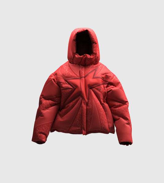 Puffer Starship red